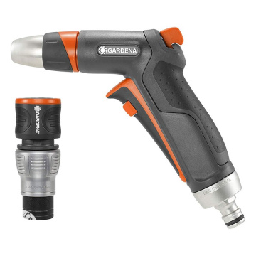 Фото Комплект: Пистолет-наконечник для полива Gardena Premium + Коннектор с автостопом GardenaPremium