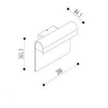 THESI LED Wall Light  6W IP54 3000K Black
