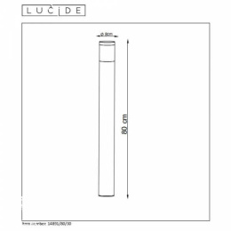 TEO Bollard LEd 7W H80cm 3000K 630LM Black