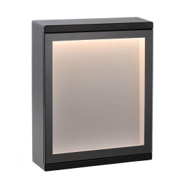 CADRA Wall Light LED 6W IP65 L16 W5 H20cm Black