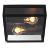 DUKAN Outside Ceiling light 2xE27/15W Black фото 1 