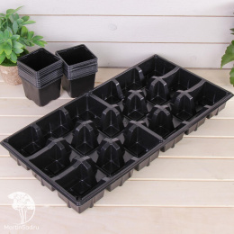Набор для рассады: стаканы по 320 мл (18 шт.), поддон 50 × 26 см
