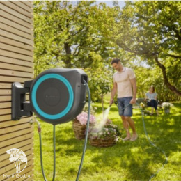 18630-20.000.00 Катушка со шлангом настенная автоматическая 35м GARDENA RollUp XL (голубой цвет)