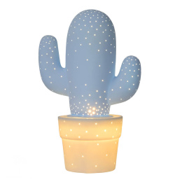CACTUS Table Lamp Ceramic E14 H30.5 Ø20cm Blue