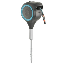 18614-20.000.00 Катушка со шлангом свободного размещения автоматическая GARDENA RollUp M (голубой цвет)