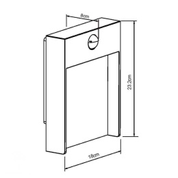 JELLUM Ceilling Light LED  H23cm Anthracite