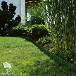 Бордюр зеленый 9 см, длина 9 м Gardena