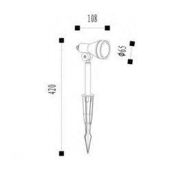 SPIKE Spot LED GU10/5W 320LM Black