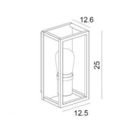 CARLYN Wall Light Bathroom E14/6W White