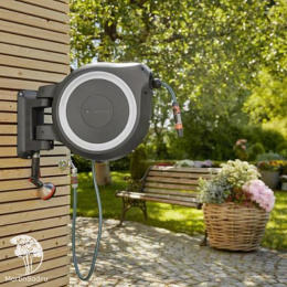 18622-20.000.00 Катушка со шлангом настенная автоматическая 25м GARDENA RollUp M/L (белый цвет)