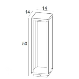 TENSO SOLAR Post Outdoor H50cm IP54 Anthracite