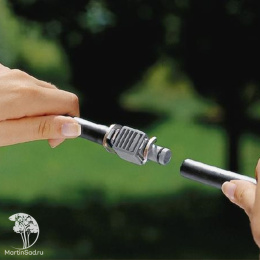 Шланг сочащийся для наземной прокладки Gardena 13 мм (1/2”) х 50 м с фитингами и мастер-блоком