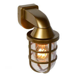 LEWIS Walllight Outside E27 Satin Brass