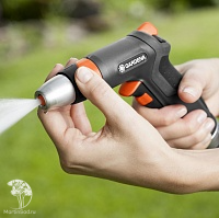 Комплект: Пистолет-наконечник для полива Gardena Premium + Коннектор с автостопом GardenaPremium