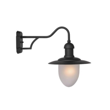 Фото ARUBA Wall Light 1xE27 Frost Glass/Black