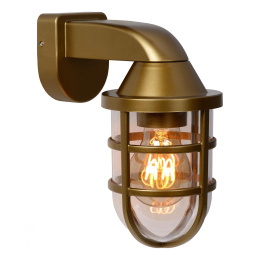 LEWIS Walllight Outside E27 Satin Brass