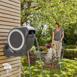 18602-20.000.00 Катушка со шлангом настенная автоматическая GARDENA RollUp S 15м (белый цвет)