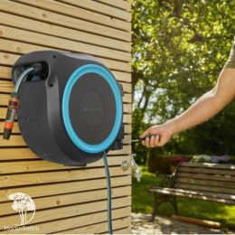 18625-20.000.00 Катушка со шлангом настенная автоматическая 30м GARDENA RollUp L (голубой цвет)