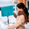 Лопата для уборки снега 50 см с кромкой из нержавеющей стали Gardena фото 2 