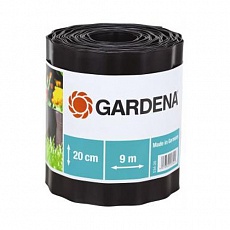 Фото Бордюр черный 20 см , длина 9 м Gardena